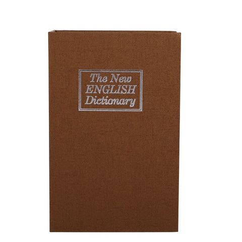 1Pc Security Lock Dictionary Safe Secret Book Cash Money Jewellery Hidden Locker Box (Coffee)