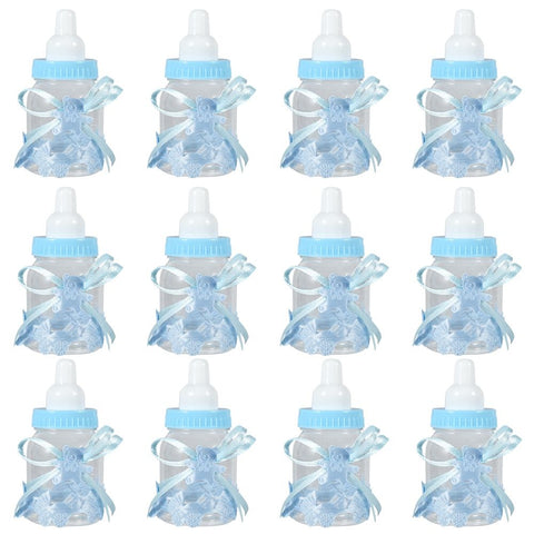 Candy Chocolate Bottles Box For Baby Shower Party Favors Gifts Decorations (12pcs Blue)