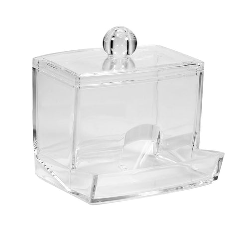 Practical Cotton Swab Q tip Makeup Storage Organizer Box Cosmetic Transparent Holder Case In Australia - Darrahopens