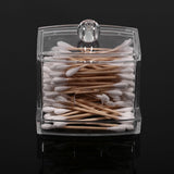 Practical Cotton Swab Q tip Makeup Storage Organizer Box Cosmetic Transparent Holder Case
