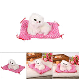 Super Cute Mini Simulation Sounding Sitting Kittens Cats Plush Toys Doll Christmas Gift White In Australia - Darrahopens