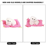 Super Cute Mini Simulation Sounding Sitting Kittens Cats Plush Toys Doll Christmas Gift White