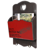Wood Mail Letter Rack Key Holder Wall Storage Creative Home Decoration with Hook Hanger Red In Australia - Darrahopens