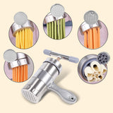 1pc Portable Manual Operated Stainless Steel Pasta Maker Noddle Juicer Pressure Making Machine