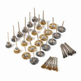 36pcs Brass Steel Wire Brush Set Pen Cup Wheel Shaped Polishing Cleaning Rotary Tools Full Kit In Australia - Darrahopens