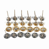36pcs Brass Steel Wire Brush Set Pen Cup Wheel Shaped Polishing Cleaning Rotary Tools Full Kit