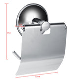 1Pc Stainless Steel Bathroom Toilet Wall Mounted Suction Paper Roll Holder Tissue Rack New