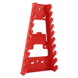 9 Slot Red Plastic Wrench Rack Standard Organizer Holder Storage Tool Wrenches Keeper