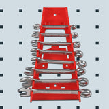 9 Slot Red Plastic Wrench Rack Standard Organizer Holder Storage Tool Wrenches Keeper
