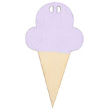 10Pcs Ice Cream Shape Wooden Hanging Garland Nursery Children Bedroom Wall Decorations (Purple) In Australia - Darrahopens