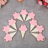 10Pcs Ice Cream Shape Wooden Hanging Garland Nursery Children Bedroom Wall Decorations (Pink) In Australia - Darrahopens