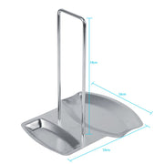 1Pc Home Kitchen Stainless Steel Spoon Holder Pot Lid Shelf Cooking Rack Pan Cover Stand Hot