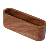 1Pc Creative Wooden Business Card Holder Case Storage Box Organizer Office Desktop Ornaments