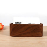 1Pc Creative Wooden Business Card Holder Case Storage Box Organizer Office Desktop Ornaments