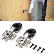 2Pcs/set Easy Installation Type Cabinet Cupboard Wardrobe Door Furniture Corner Folded Hinge