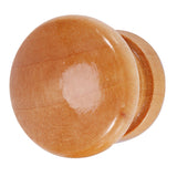 10Pcs Natural Wooden Furniture Pull Handle Kitchen Cabinet Drawer Cupboard Door Knob (S 24mm)