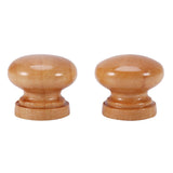 10Pcs Natural Wooden Furniture Pull Handle Kitchen Cabinet Drawer Cupboard Door Knob (S 24mm)
