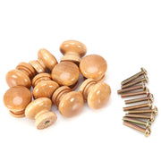 10Pcs Natural Wooden Furniture Pull Handle Kitchen Cabinet Drawer Cupboard Door Knob (L 33mm) In Australia - Darrahopens