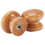 10Pcs Natural Wooden Furniture Pull Handle Kitchen Cabinet Drawer Cupboard Door Knob (L 33mm)