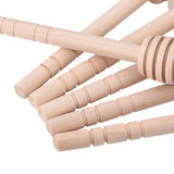 50Pcs/set Household Wooden Jam Honey Dipper Jar Dispensing Collecting Stirring Rod Stick 10cm