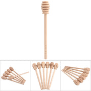 50Pcs/set Household Wooden Jam Honey Dipper Jar Dispensing Collecting Stirring Rod Stick 16cm