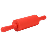 New NOn stick Silicone Rolling Pin Pastry Dough Roller Baking Tool with Plastic Handle Red In Australia - Darrahopens