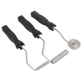 3Pcs/set Aluminum Alloy Fiberglass Bubble Paddle Tool Laminating Roller Kit for FRP Mould(Sawtooth) In Australia - Darrahopens
