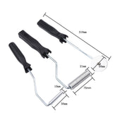 3Pcs/set Aluminum Alloy Fiberglass Bubble Paddle Tool Laminating Roller Kit for FRP Mould(Sawtooth)