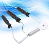 3Pcs/set Aluminum Alloy Fiberglass Bubble Paddle Tool Laminating Roller Kit for FRP Mould(Sawtooth)