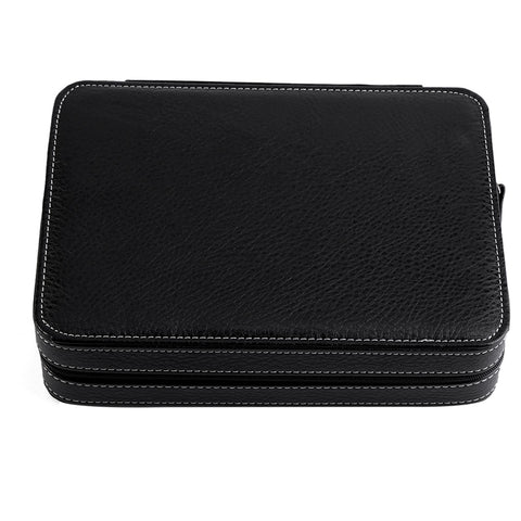 1Pc 8 Grids Watch Display Storage Box Portable Zippered Travel Collector Case Organizer (Black) In Australia - Darrahopens