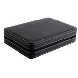 1Pc 8 Grids Watch Display Storage Box Portable Zippered Travel Collector Case Organizer (Black)