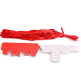 50Pcs Square Shape Wedding Birthday Party Favor Chocolate Candy Gift Boxes with Ribbon Red In Australia - Darrahopens