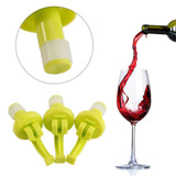 2pcs set Silicone Wine Beer Cover Air tight Sealed Bottle Cap Stopper Beverage Easy Open Plug