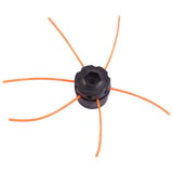 Plastic Strimmer Head Trimmer Heads String Set for Gasoline Grass Brush Cutter Black