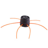 Plastic Strimmer Head Trimmer Heads String Set for Gasoline Grass Brush Cutter Black