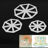 3pcs/set Bunting Flag Cutters Cake Decorating Mold Chocolate Fondant Mould DIY Tool