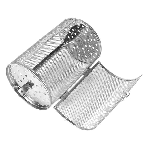 12*18cm Stainless Steel Bakeware Oven Roast Baking Rotary Nuts Beans Peanut Basket BBQ Grill In Australia - Darrahopens