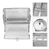 12*18cm Stainless Steel Bakeware Oven Roast Baking Rotary Nuts Beans Peanut Basket BBQ Grill