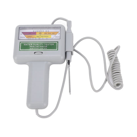 Portable PH Tester Chlorine Meter Swimming Pool Spa Water Quality Monitor Checker