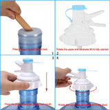 Manual Operated 5 Gallon Bottle Jug Pump Drinking Water Spout Dispenser with Dustproof Cap
