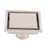 Home Stainless Steel Square Shape Antiodor Bathroom Floor Drain Waste Gate Shower Drainer