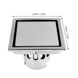 Home Stainless Steel Square Shape Anti odor Bathroom Floor Drain Waste Gate Shower Drainer