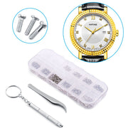Eyeglass Sunglass Watch Repair Stainless Steel Screws Nuts Tool Kit Tweezer Screwdriver