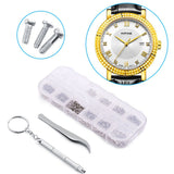 Eyeglass Sunglass Watch Repair Stainless Steel Screws Nuts Tool Kit Tweezer Screwdriver