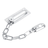 Stainless Steel Safety Guard Door Chain Security Lock Latch With Screws(Silver)