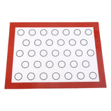 Nonstick Silicone Baking Mat Oven Pastry Liner Macaron Cake Cookie Sheet Kitchen (Red) In Australia - Darrahopens