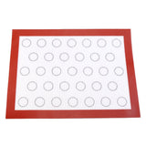 Nonstick Silicone Baking Mat Oven Pastry Liner Macaron Cake Cookie Sheet Kitchen (Red)