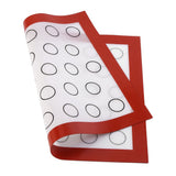 Nonstick Silicone Baking Mat Oven Pastry Liner Macaron Cake Cookie Sheet Kitchen (Red)