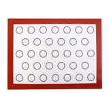 Nonstick Silicone Baking Mat Oven Pastry Liner Macaron Cake Cookie Sheet Kitchen (Red)