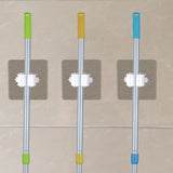 Mop Broom Gripper Holder Hooks, Strongest Adhesive Wall Mounted Umbrella Hanger, Cleaning Tools